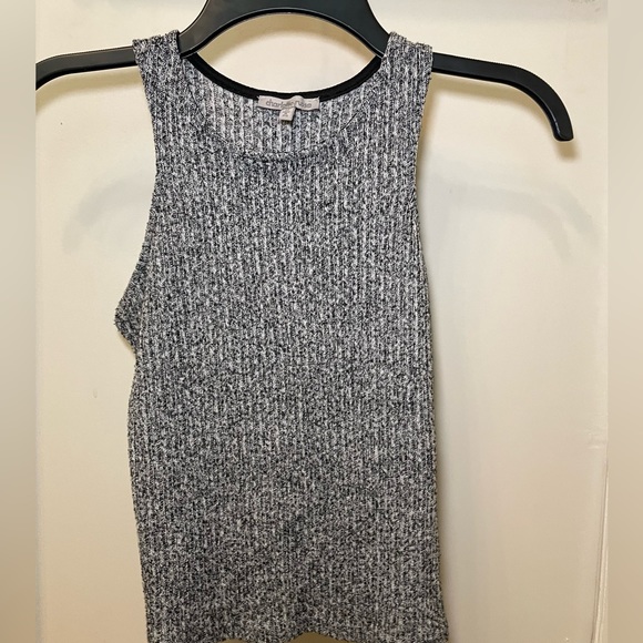 Charlotte Russe dark grey crop top - Picture 1 of 2